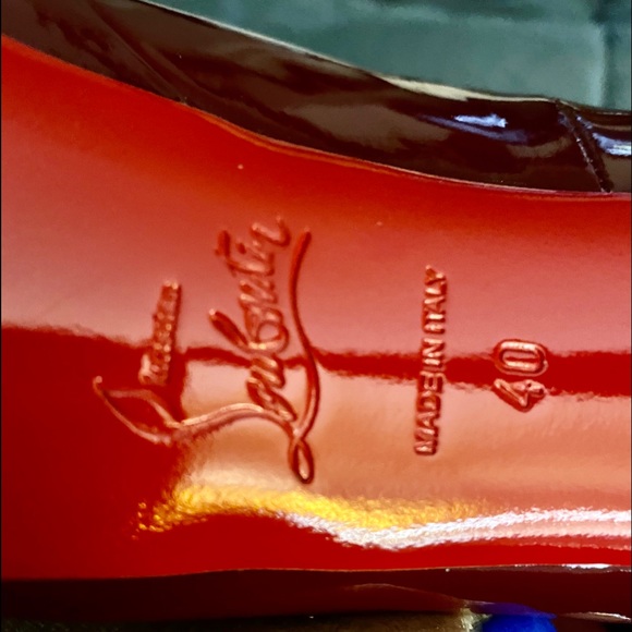 Christian Louboutin Red Bianca Patent Leather - Picture 6 of 8
